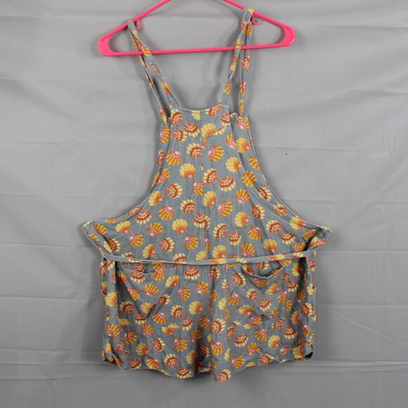 Crescent Creepers Romper Overalls Shorts Hawaiian Sunrise Sea Shell XL - Picture 7 of 12